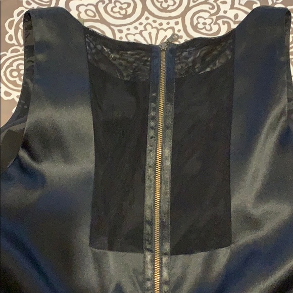 Beautiful Black Sateen and Sequins Dress, Sz. 14 - Picture 4 of 6